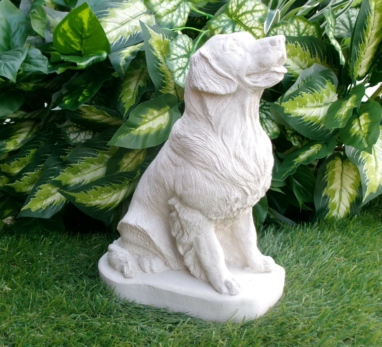 Golden Retriever Concrete Statue 4.5 x 7 x 9.75" High