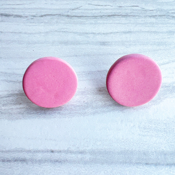 Earrings Purple Circle Stud Earrings