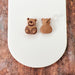 Earrings Bear Stud Earrings - Titanium Posts
