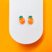 Earrings Carrot Stud Earrings – Titanium or Plastic Posts