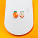 Earrings Plastic Carrot Stud Earrings – Titanium or Plastic Posts