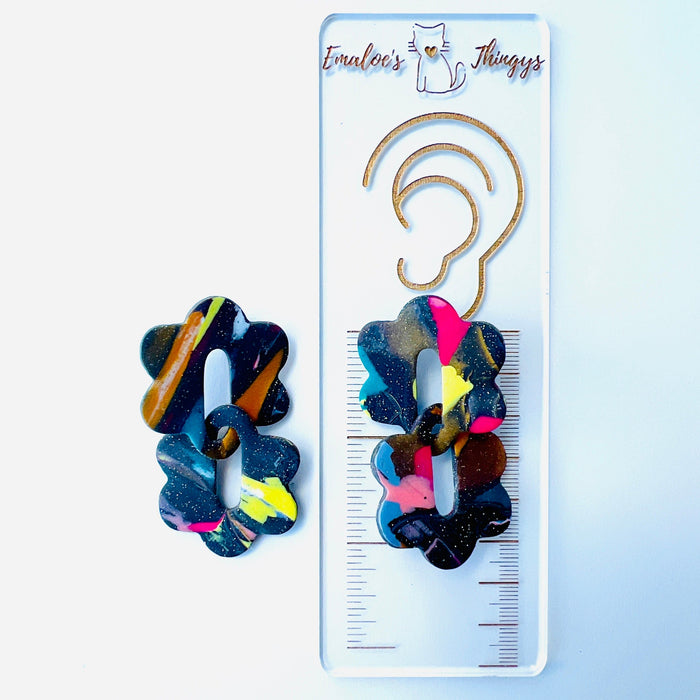 Earrings Color Splash Chain Link Earrings