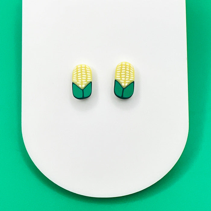 Earrings Corn Stud Earrings – Titanium or Plastic Posts