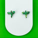 Earrings Green Dragon Stud Earrings – Titanium Posts