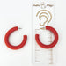 Earrings Medium Clay Hoops