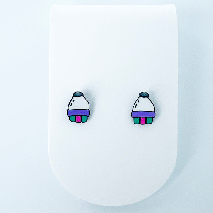 Earrings Rocket Ship Stud Earrings