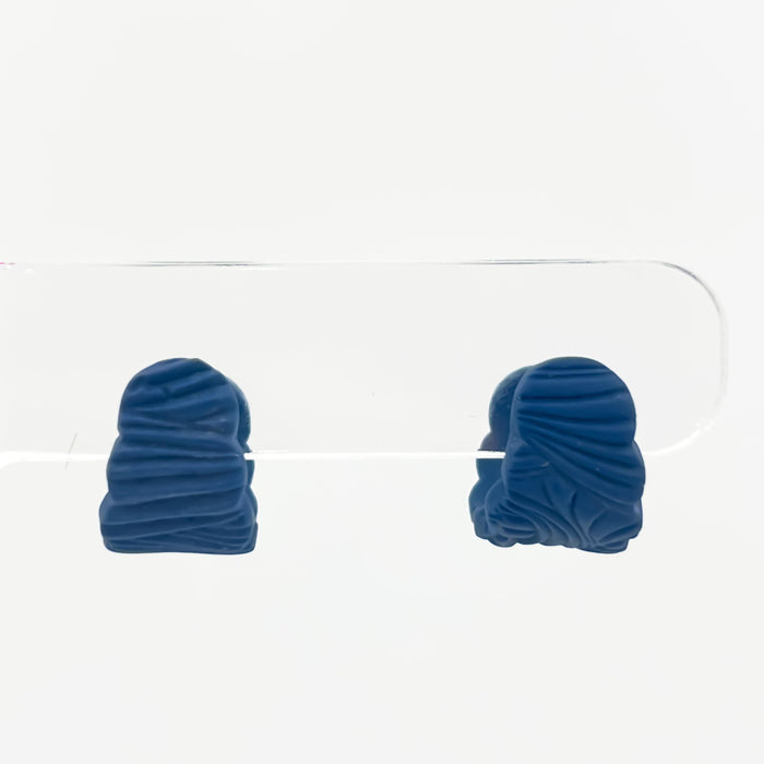 Earrings Scalloped Oval Mini Hoops (Huggies)