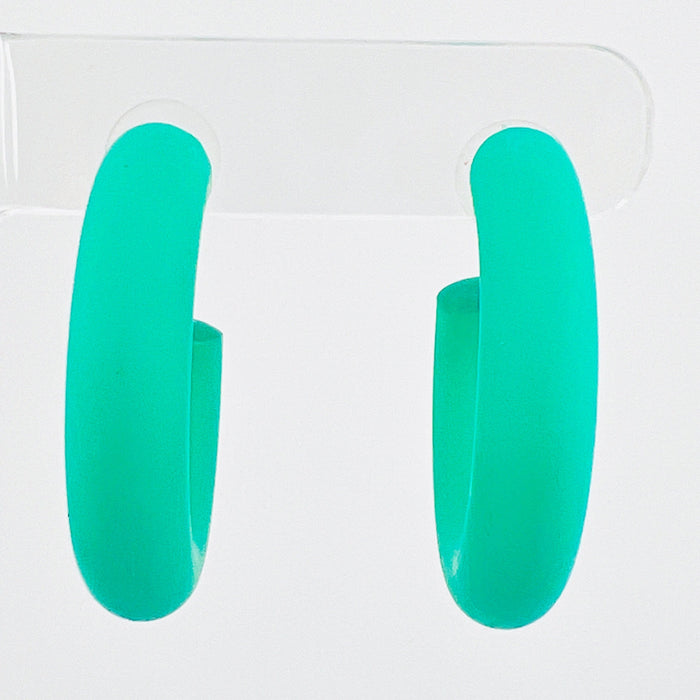 Earrings Small Clay Hoops