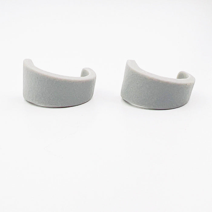 Earrings Grey Triangle Mini Hoops (Huggies)