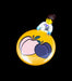 peach and plum button minifig