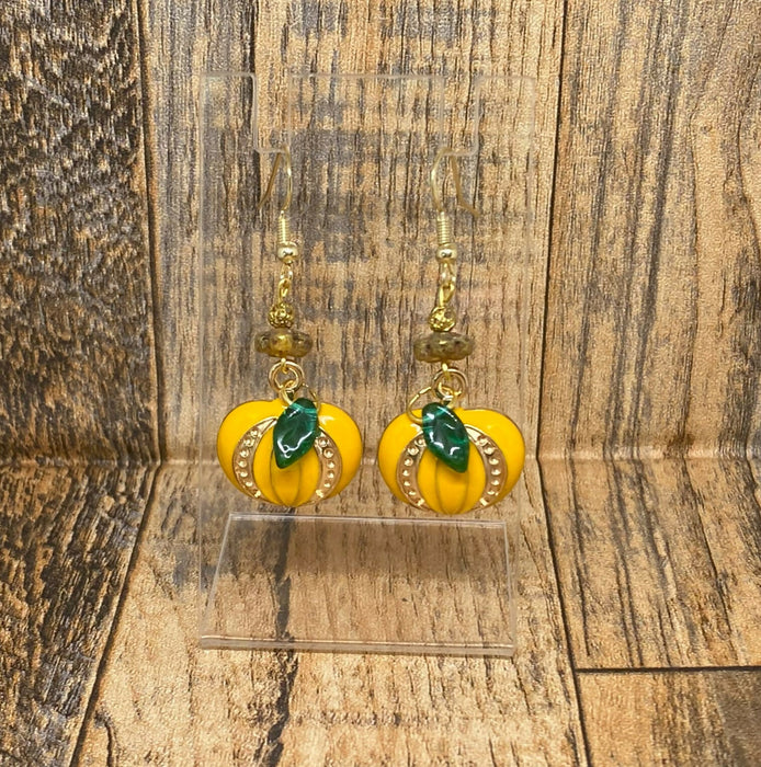 Pumpkin Fall or Halloween Earrings