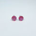 Magnetic_Clip_On_Invisible_Clipon_Stud_Pierced_Nonpierced_Earring_Earrings_Ear_FlatBack_Flat_Back_Irridescent_Druzy_Resin_pink_8mm_front