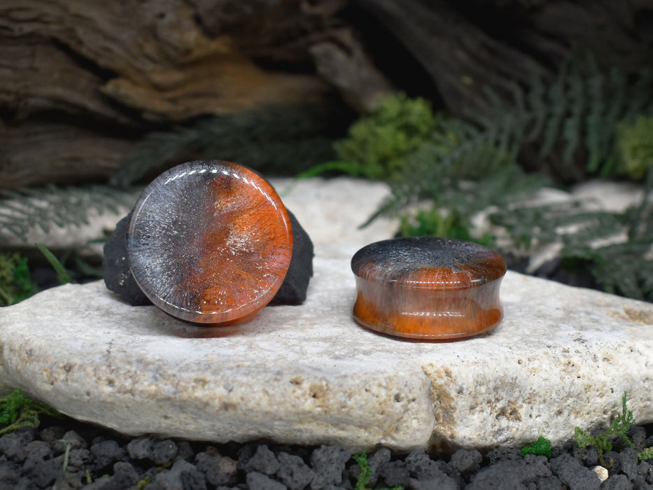 Ear Tunnels 34mm | Pair | Ear Plugs | Gauge Earrings | Gauged Plugs | Resin #103