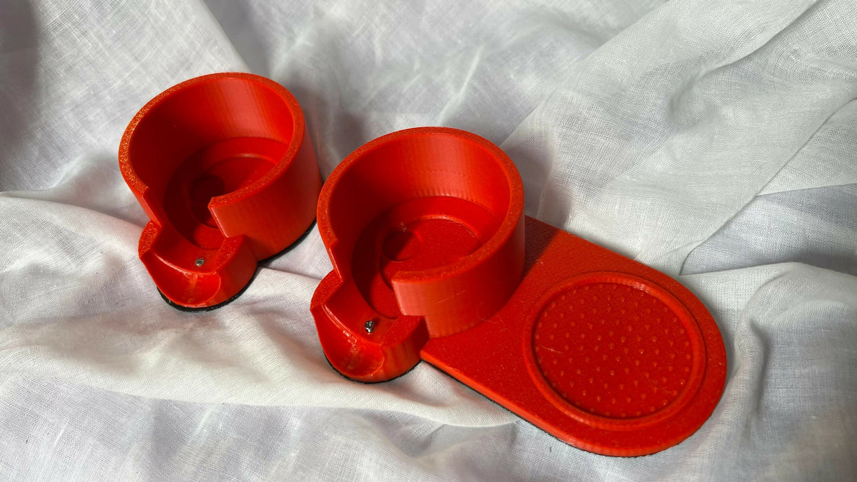 Compact espresso tamping station for 54mm portafilters (Breville/Sage)