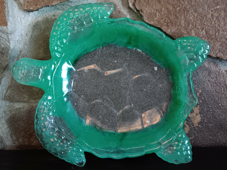 Green Sand Turtle Decorative Dish