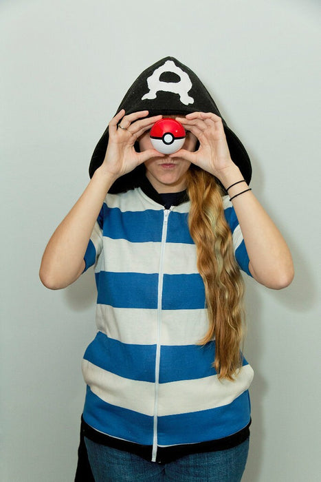 Team Aqua grunt inspired cosplay hoodie