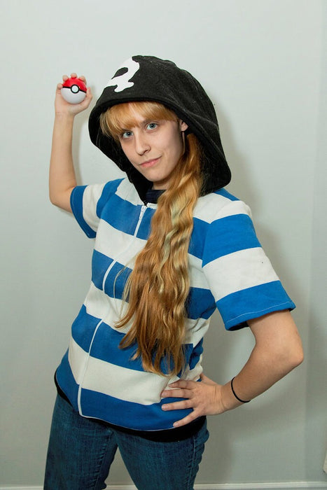 Team Aqua grunt inspired cosplay hoodie