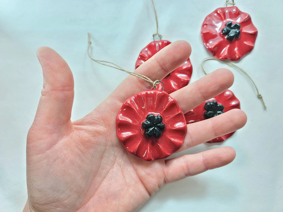 holiday ornament poppy, Christmas ornament