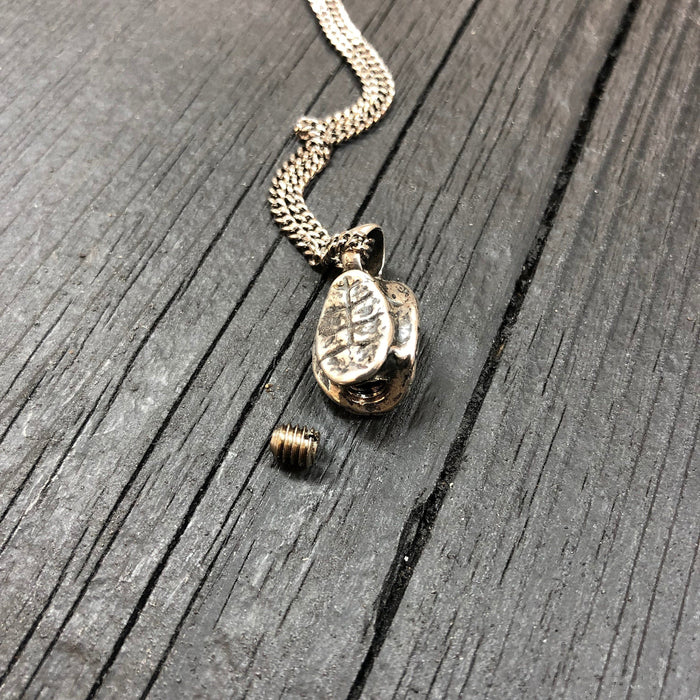 Turtle Shell Cremation Necklace – Sterling Silver Urn
