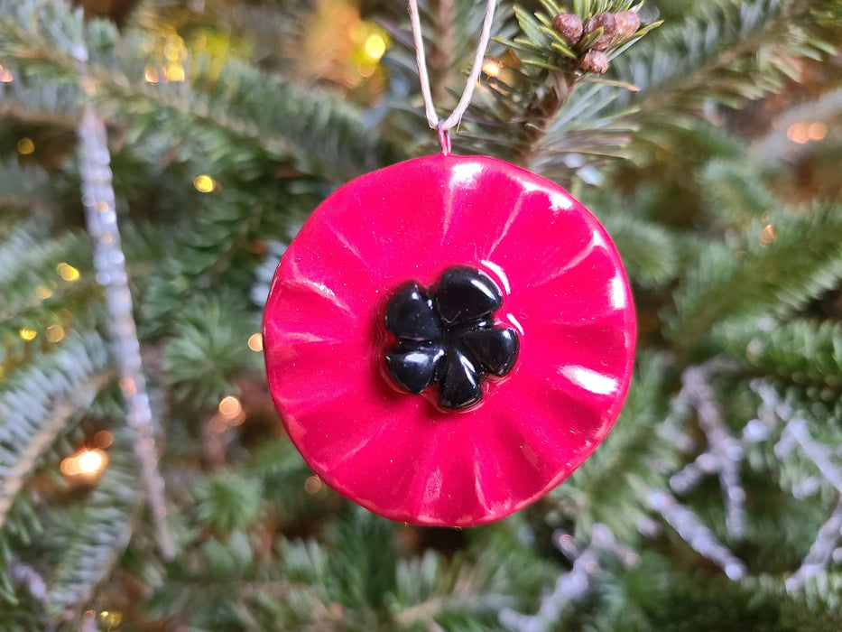 holiday ornament poppy, Christmas ornament