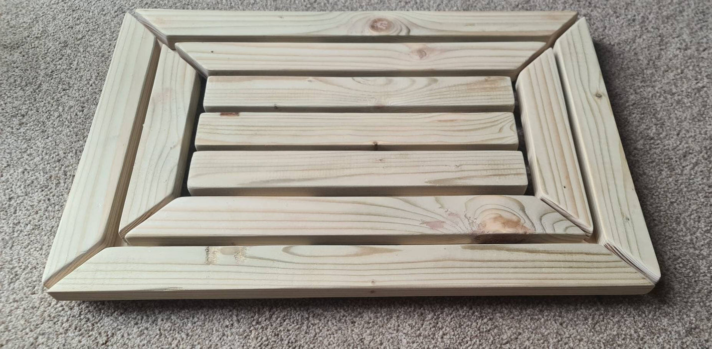 Bathroom duckboard, bathboard, shower mat, hot tub. solid, chunky and rustic. bespoke. a great gift or bathroom upgrade, many colors.