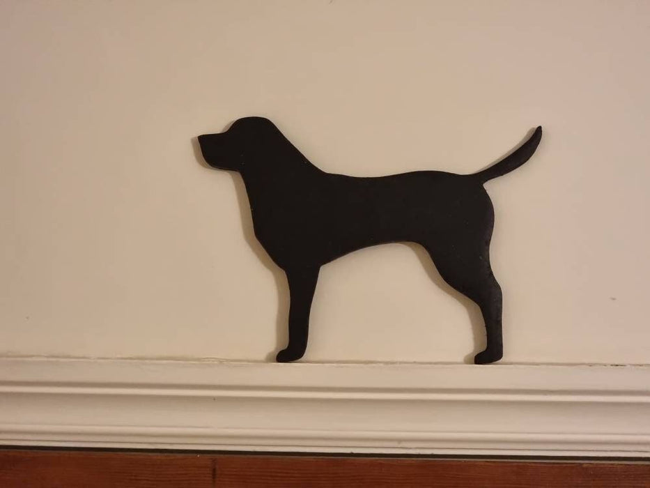 Labrador silhouette door toppers, mans best friend, decoration wall, door, shelf, fun wall art, dog lover gift, great talking point, 9 mm mdf