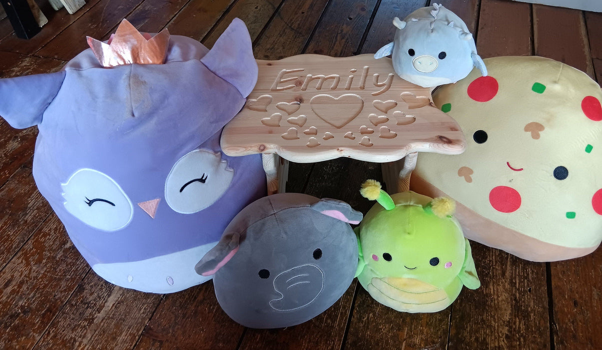 Stool Children's , Personalised, Girl, Gift, Kids, Stool, Birthday, Christening gift, Engraved, wooden, Solid Pine toys, Christmas present