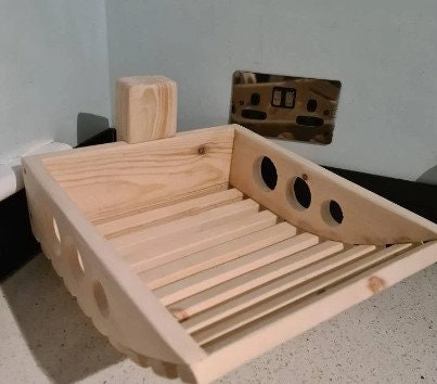Fruit bowl storage crate veg rack wooden and handmade, show and store your fruit aeriated