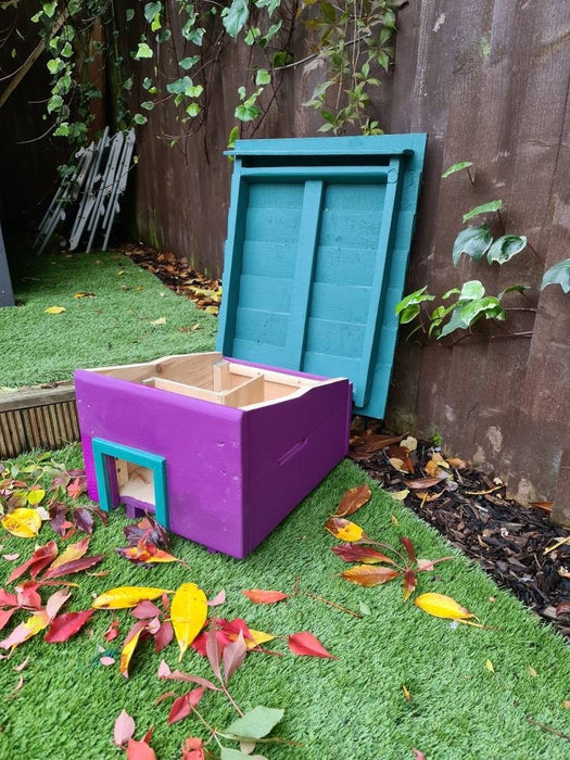Hedgehog hibernation house and winter home, safe sleeping dorm, anti paw out, robust, heavy and solid