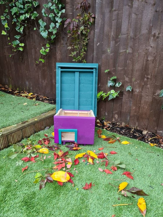 Hedgehog hibernation house and winter home, safe sleeping dorm, anti paw out, robust, heavy and solid