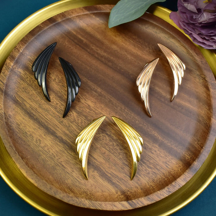 Stainless Steel Ear Weights in Shape of Angel Wings