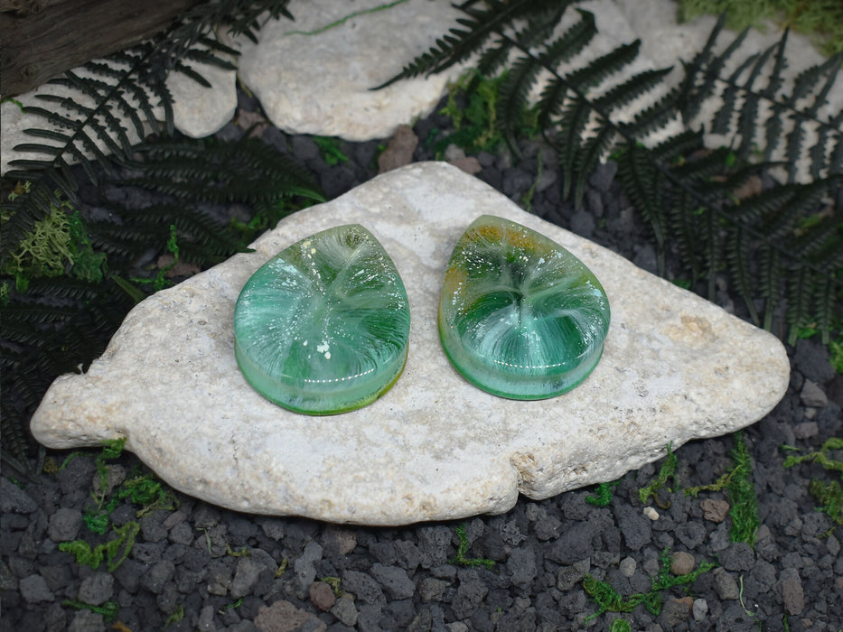 Teardrop Ear Tunnels 46mm | Pair | Ear Plugs | Gauge Earrings | Gauged Plugs | Resin #185