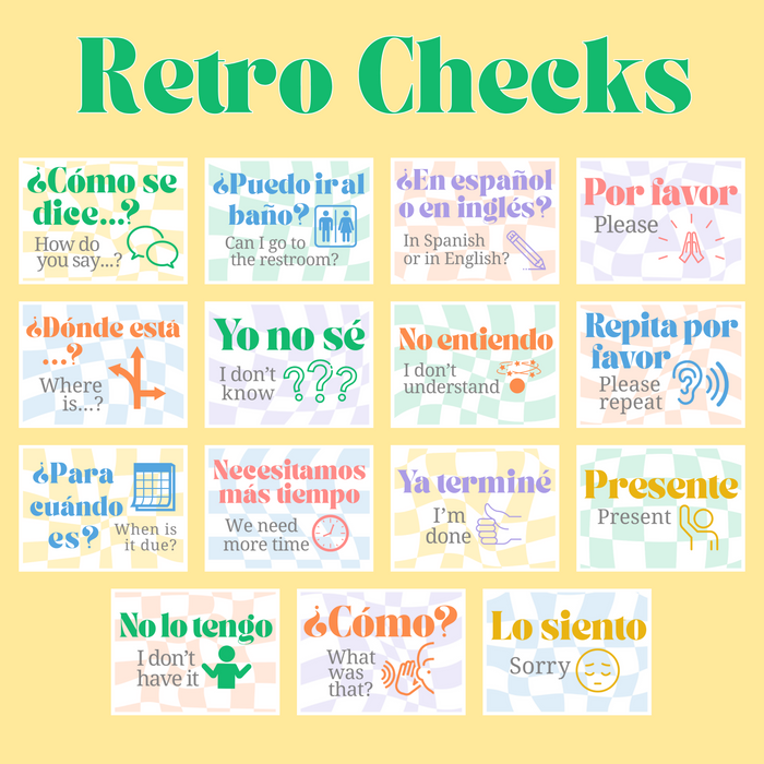 Spanish Poster Set: Classroom Phrases ~ Printable ~ 6 Designs Included ~ Class Display, Wall Art, Visual ~ Home, Elementary, Middle, High School