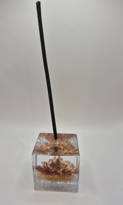 Floral Square Incense Holder