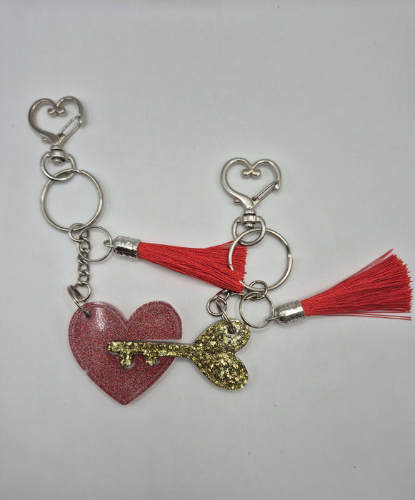 Heart Lock Keychain