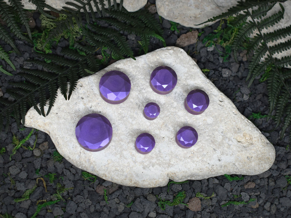 Faceted Ear Tunnels 10-25mm | Pair | Ear Plugs | Gauge Earrings | Gauged Plugs | Resin #221