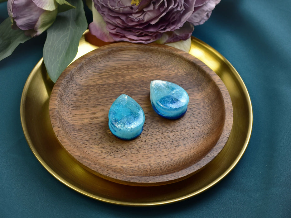 Teardrop Ear Tunnels 32mm | Pair | Ear Plugs | Gauge Earrings | Gauged Plugs | Resin #464