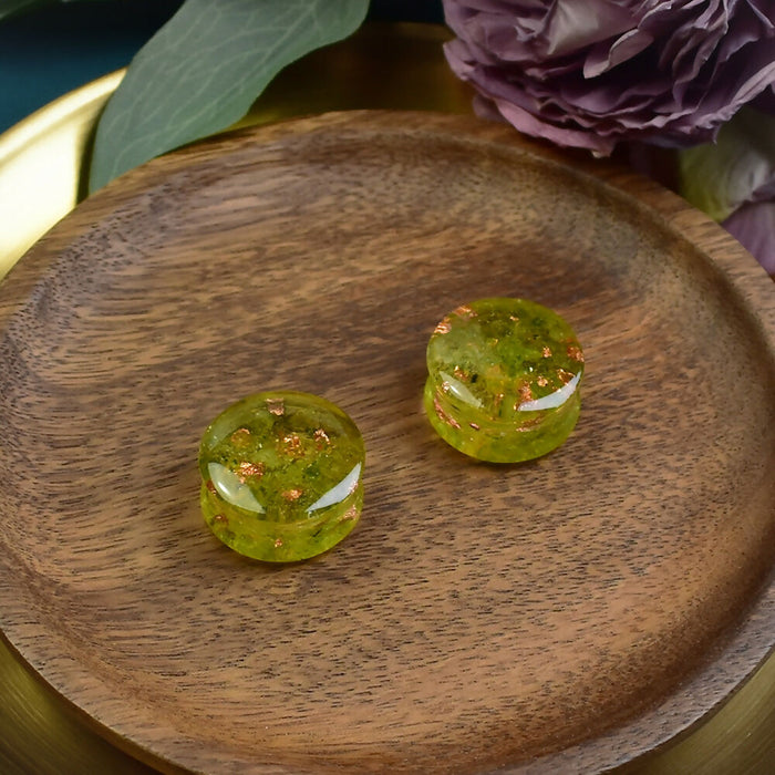 Ear Plugs 26mm Stone | Pair | Ear Plugs | Gauge Earrings | Gauged Plugs | Resin #530