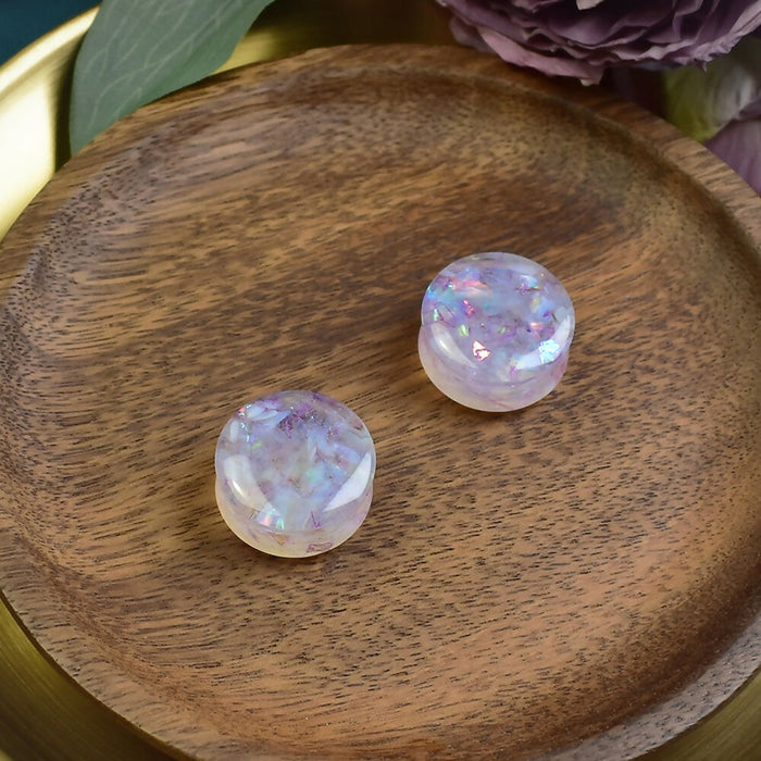 Ear Plugs 25mm Stone | Pair | Ear Plugs | Gauge Earrings | Gauged Plugs | Resin #521