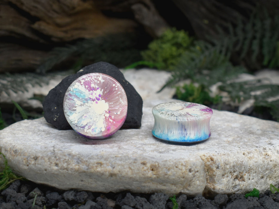 Ear Tunnels 28mm | Pair | Ear Plugs | Gauge Earrings | Gauged Plugs | Resin #97
