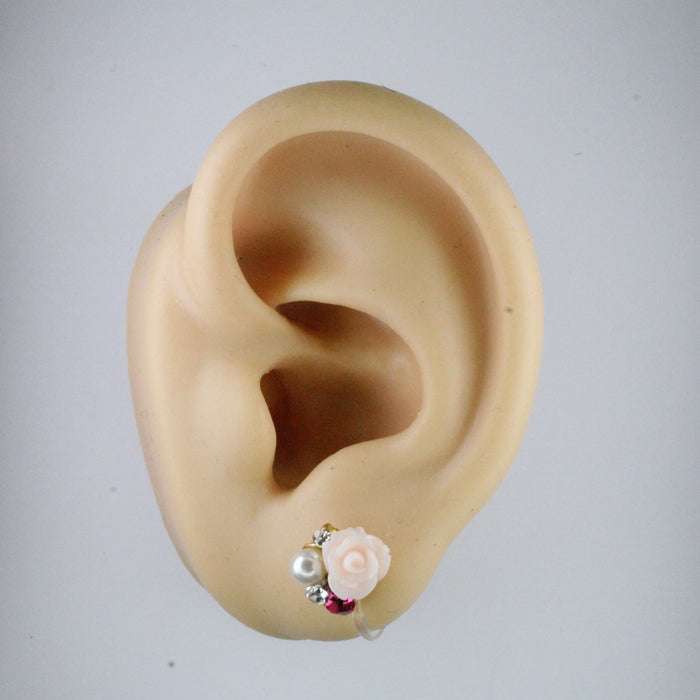 Magnetic_Clip_On_Invisible_Clipon_Stud_Pierced_Nonpierced_Earring_Earrings_Ear_FlatBack_Flower_Daisy_Rhinestone_rose_Pearl_Pink_clip