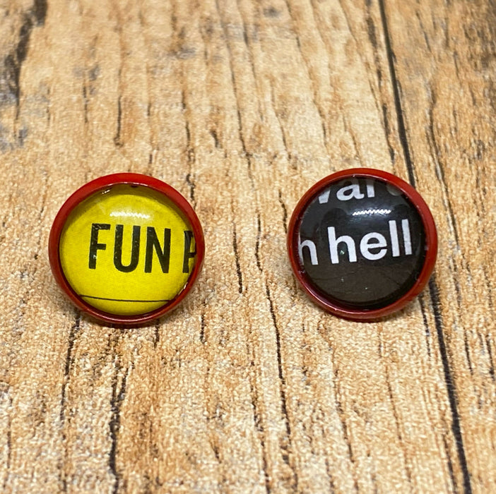 Word Nerd Earrings - Controversial Edition
