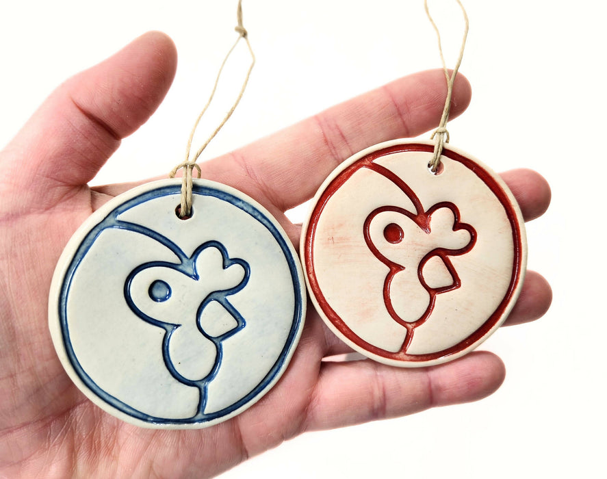 Pottery Christmas Ornament - Artisans Coop Fundraiser