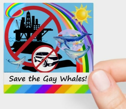 Save the Gay Whales Sticker Screenshot 2024-10-21 183631