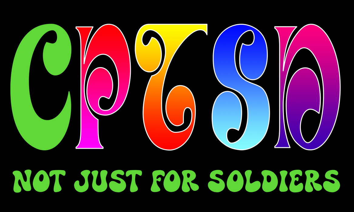 CPTSD - Not Just For Soldiers Sticker, 5 Pack
