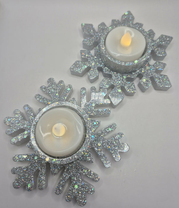 Snowflake Tealight Holders