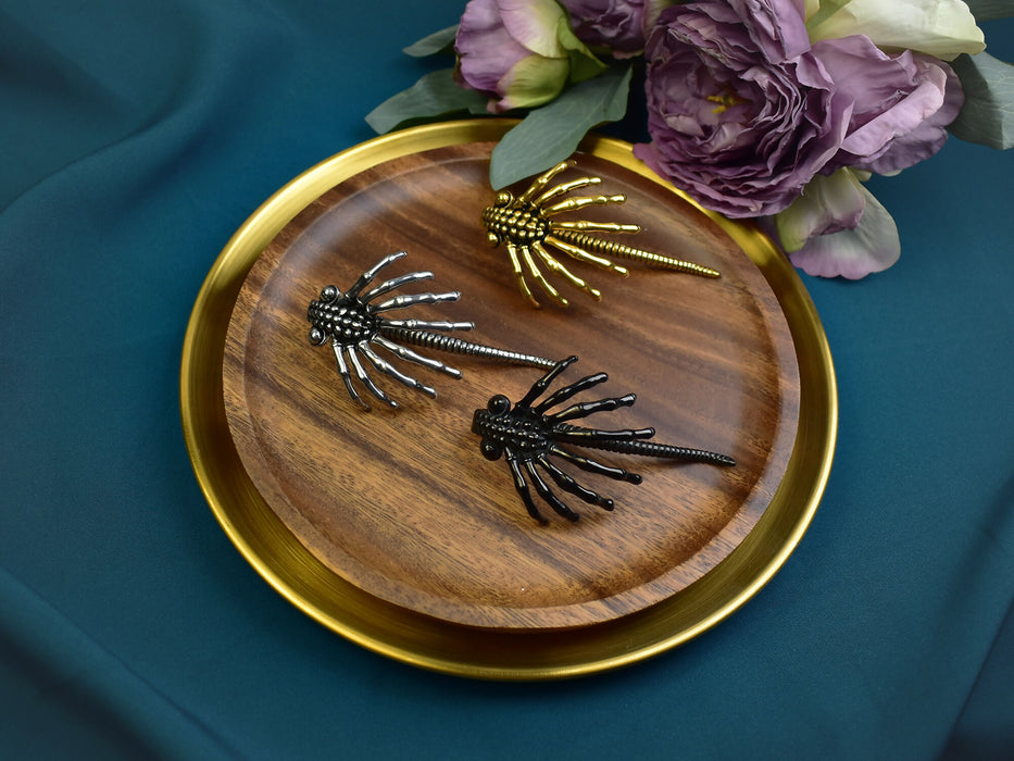 Stainless Steel Ear Weights in Shape of Alien Facehugger