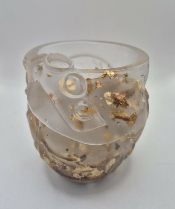 Gold Heart Vase