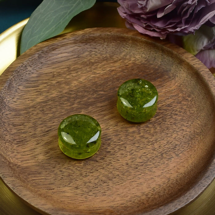 Ear Plugs 24mm Stone | Pair | Ear Plugs | Gauge Earrings | Gauged Plugs | Resin #533