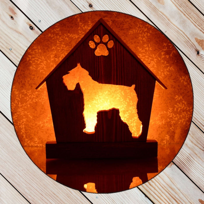 SCHNAUZER Doghouse Memorial